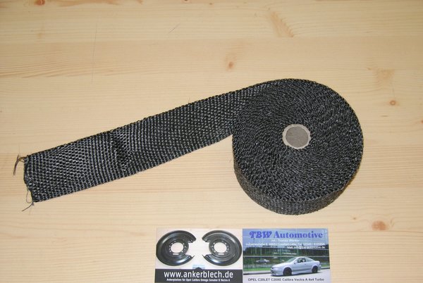 Hitzeschutzband schwarz *NEU* 1 Rolle 10m 800 Grad 50mm Auspuff (1€/m)