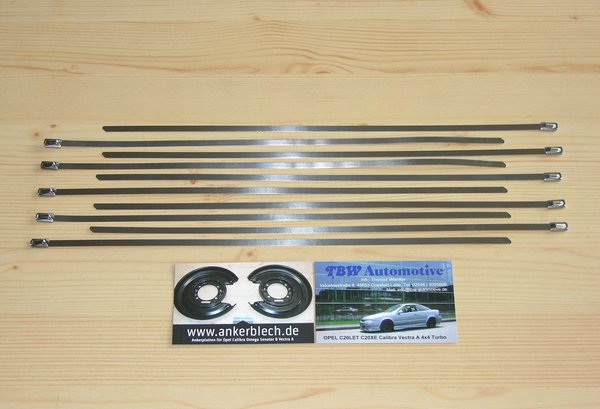 10 x Metallkabelbinder *NEU* Edelstahl Spannbänder f. Hitzeschutzband